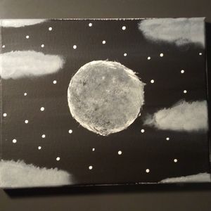 Moon In The Night Sky